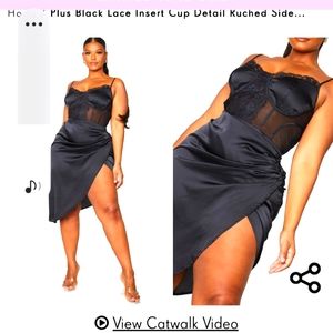 PLT Plus size size 18 Black lace dress